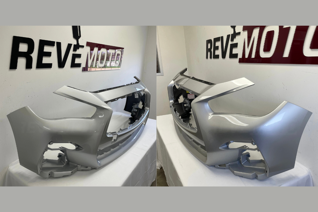 31900 - 2018-2020 Infiniti Q50 Front Bumper Painted (Sport/Red Sport Models | WITHOUT: Distance Sensor) Liquid Platinum Metallic (K23) 620226HJ0H