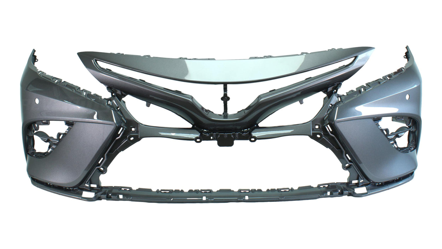 2018-2020 Toyota Camry Front Bumper Painted (SE/XSE Models) Predawn Grey Mica (1H1) 521190X939 TO1000441 ReveMoto Painted Auto Parts Replacement 