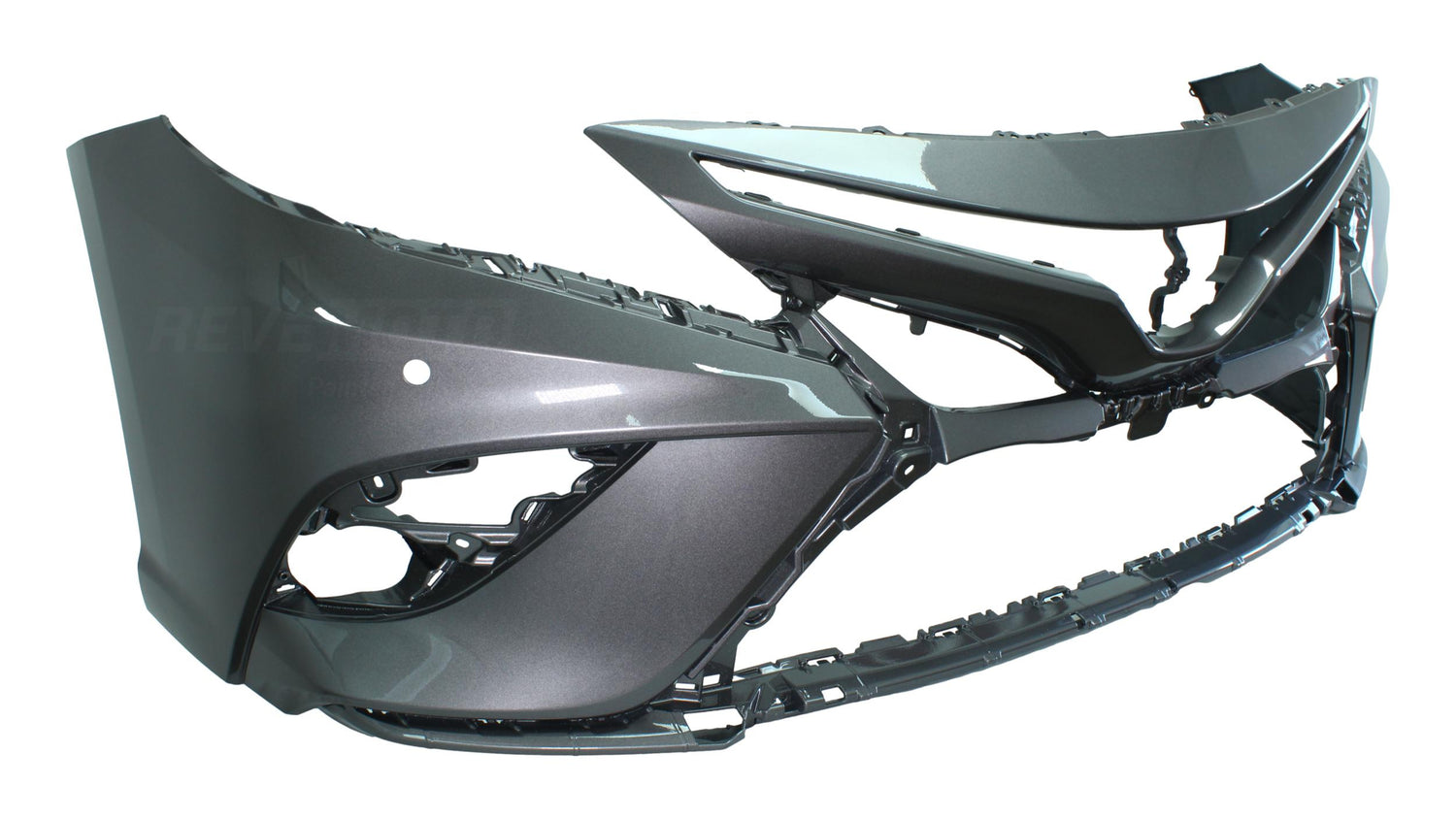 2018-2020 Toyota Camry Front Bumper Painted (SE/XSE Models) Predawn Grey Mica (1H1) 521190X939 TO1000441 ReveMoto Painted Auto Parts Replacement 
