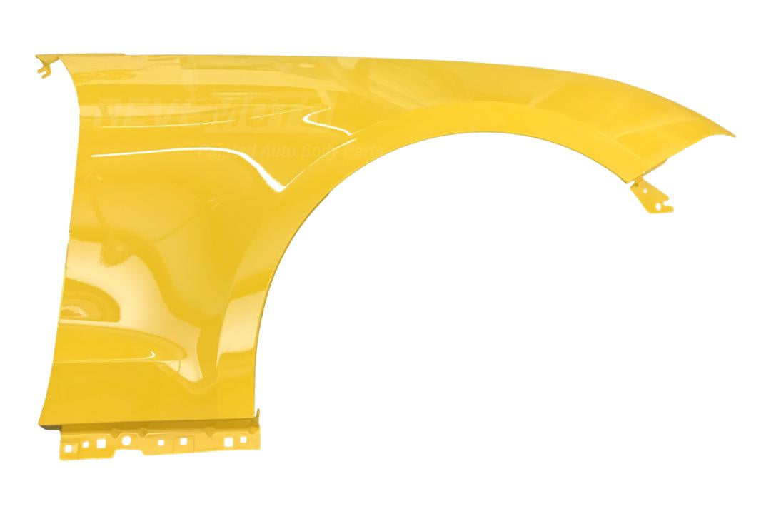 2018-2021 Ford Mustang Fender Painted Right, Passenger-Side Triple Yellow (H3) JR3Z16005 FO1241319 ReveMoto Painted Auto Parts Replacement