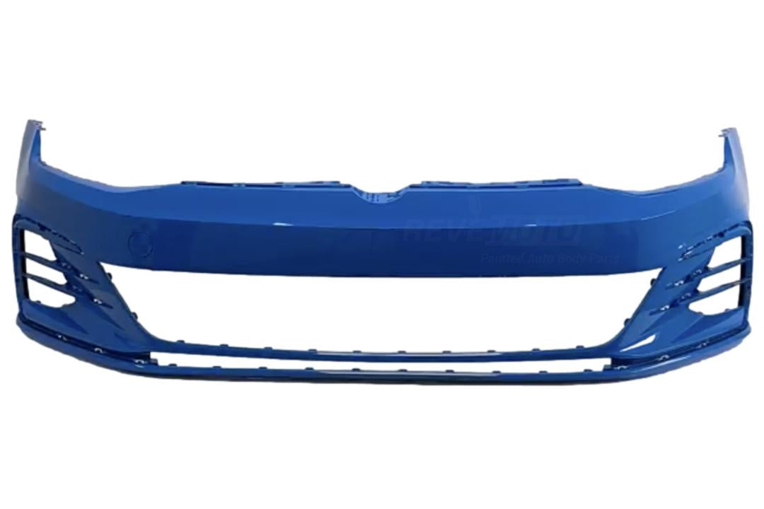 2018-2021 Volkswagen GTI Front Bumper Painted Cornflower Blue (LD5C) 5GM807217BPGRU VW1000240 ReveMoto Painted Auto Parts Replacement