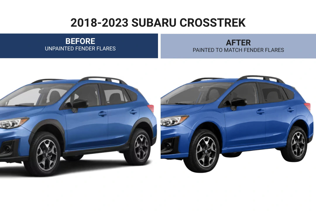 2018-2023 Subaru Crosstrek Painted Fender Flares Conversion Kit OEM Set of 4