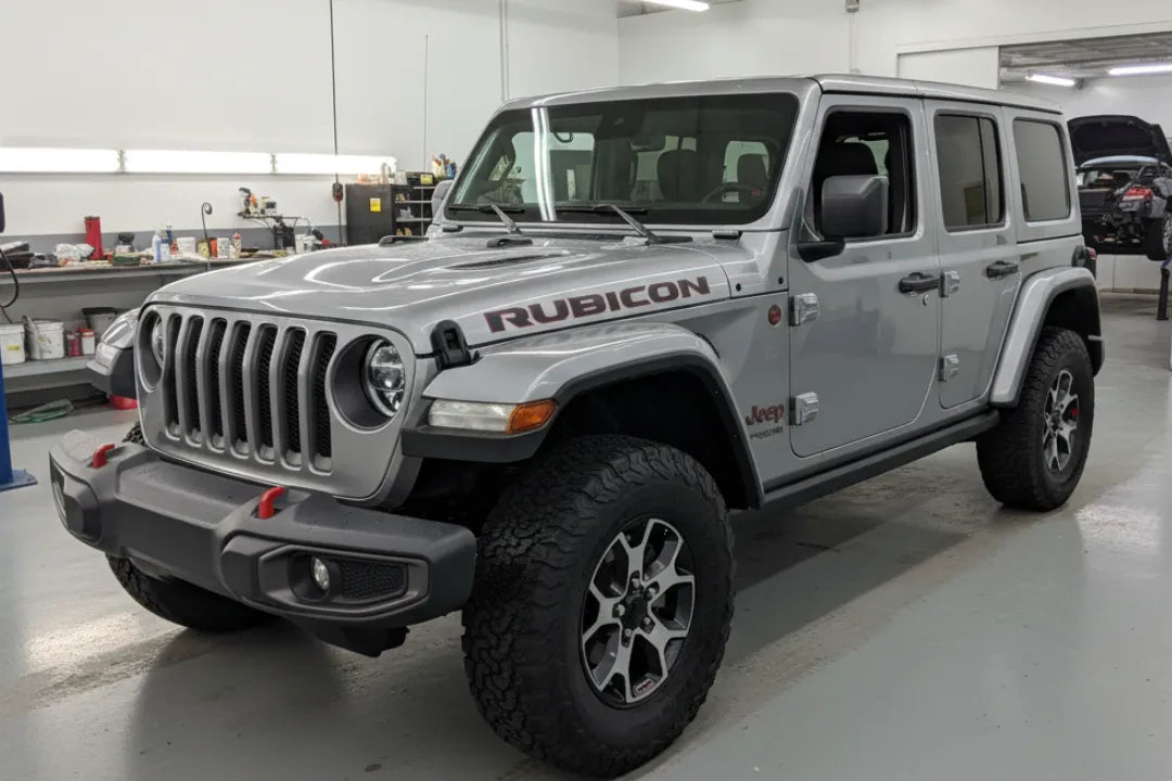 2018-2025 Jeep Wrangler Painted to Match Fender Flares Conversion (Set of 4) 82215741AD Sting Grey (PDN) ReveMoto Painted Auto Body Parts Replacement