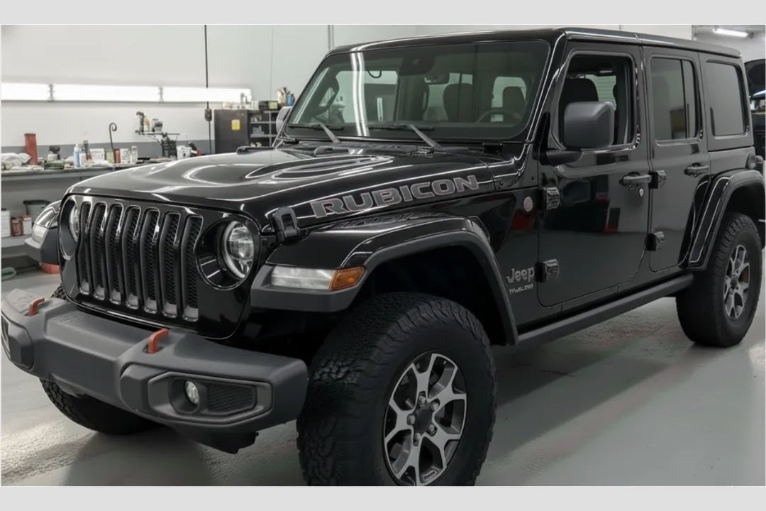 2018-2025 Jeep Wrangler Painted to Match Fender Flares Conversion 
Set of 4 Black (PX8)  82215741AD