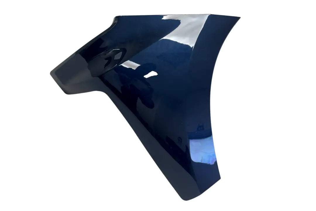 2019-2022 Chevrolet Chevy Silverado Front Bumper End Cap Extension Painted (Driver-Side Mexico Built) Some Kinda Blue Metallic (WA619D) 84934129 GM1016111 ReveMoto Painted Auto Parts Replacement