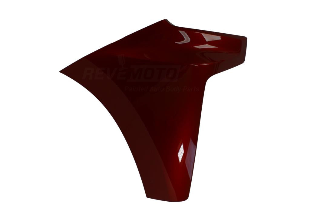 2019-2022 Chevrolet Silverado Front Bumper End Cap Extension Painted Cherry Bomb Red Tricoat (WA252F) 84658018 GM1017110 ReveMoto Painted Auto Parts Replacement