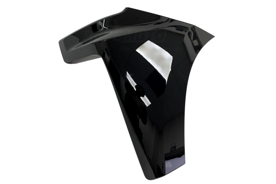 2019-2022 Chevrolet Silverado Front Bumper End Cap Extension Painted (Driver-Side Mexico Built) Black (WA8555) 84934129 GM1016111 ReveMoto Painted Auto Parts Replacement