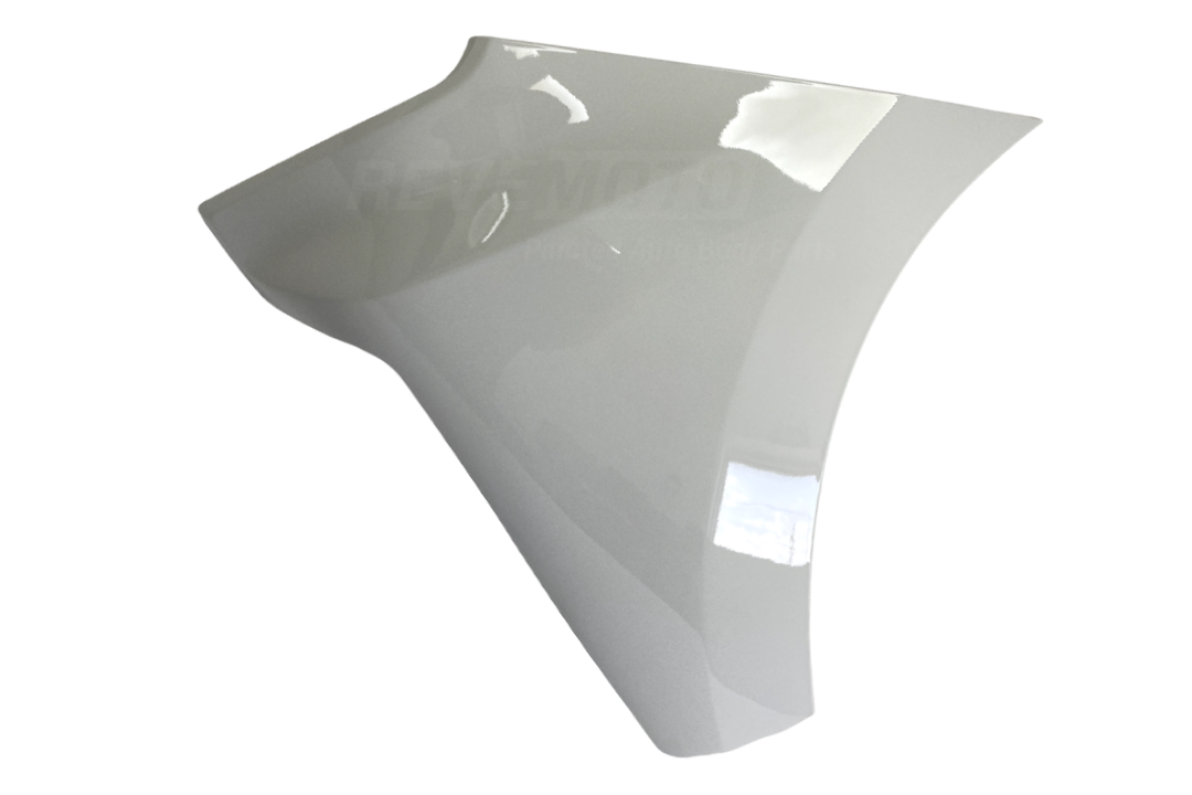 2019-2022 Chevrolet Silverado Front Bumper End Cap Extension Painted (Driver-Side Mexico Built) Olympic White (WA8624) 84934129 GM1016111 ReveMoto Painted Auto Parts Replacement