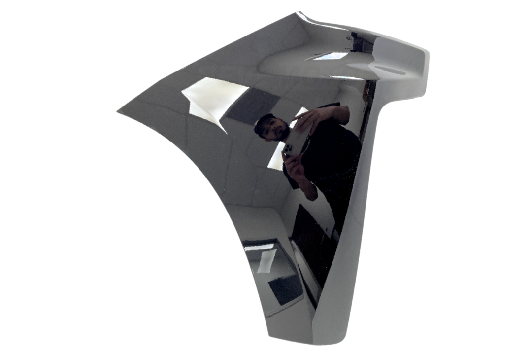 Painted Front Bumper End Cap Extension for 2019-2022 Chevrolet Silverado (Passenger-Side | Mexico Built) Black (WA8555) 84658122 84934130 GM1017111 ReveMoto Painted Auto Parts Replacement