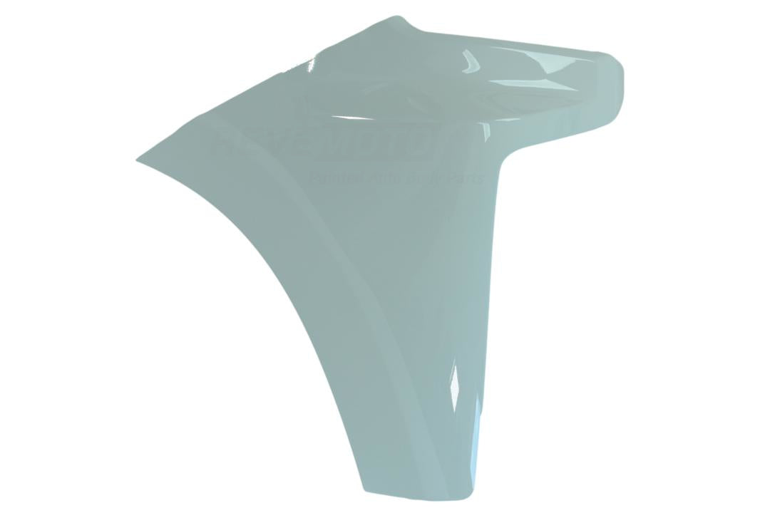 Painted Front Bumper End Cap Extension for 2019-2022 Chevrolet Silverado (Passenger-Side | Mexico Built) Olympic White (WA8624) 84658122 GM1017111 ReveMoto Painted Auto Parts Replacement