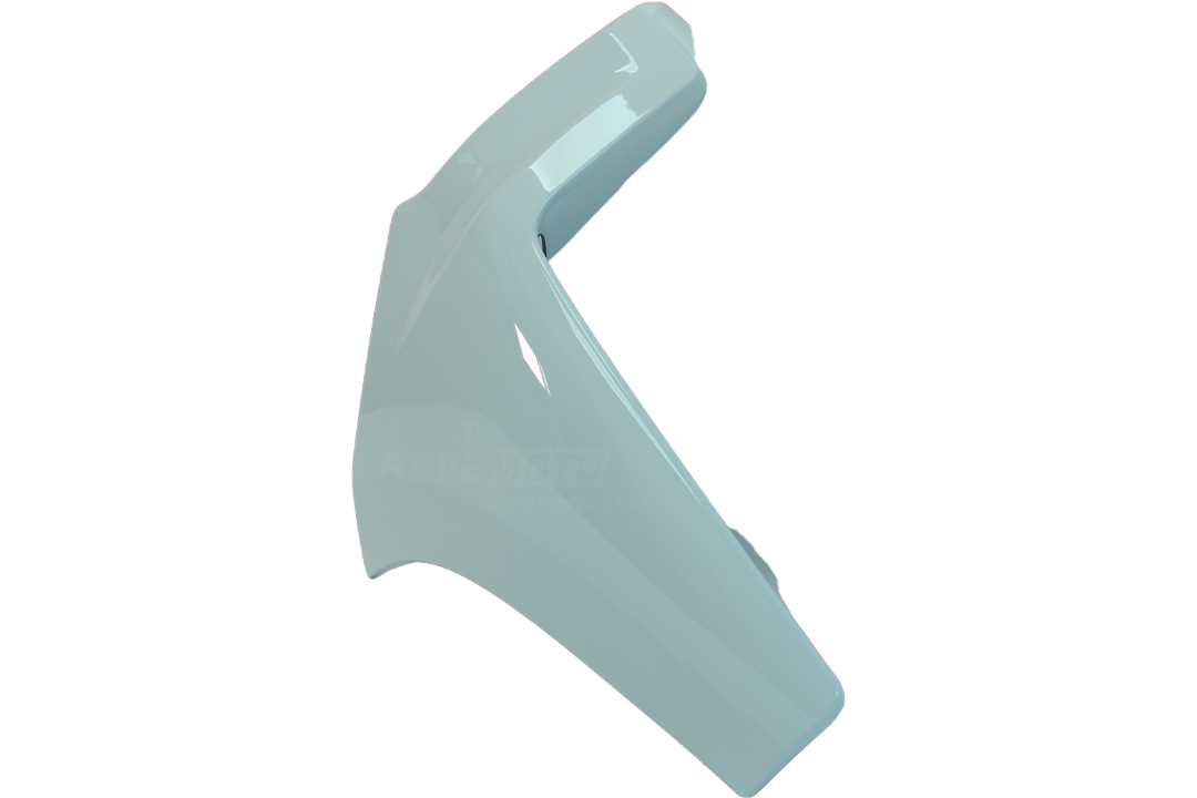Painted Front Bumper End Cap Extension for 2019-2022 Chevrolet Silverado (Passenger-Side | Mexico Built) Olympic White (WA8624) 84658122 GM1017111 ReveMoto Painted Auto Parts Replacement