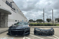 2019-2023 Chevrolet Camaro Painted Front Bumper Conversion Kit (LS/LT/SS to ZL1) Painted Auto Body Parts at ReveMoto