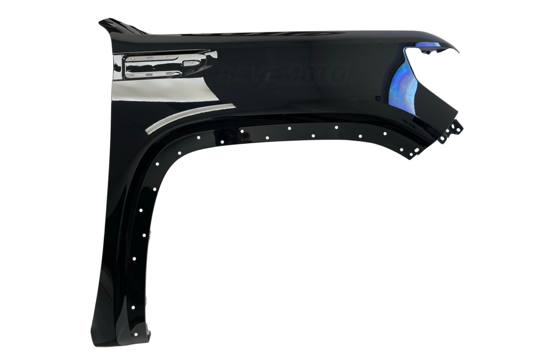 2019-2025 GMC Sierra Fender Painted (1500 | Aftermarket) Black (WA8555) 84496745 GM1241413 ReveMoto Painted Auto Parts Replacement 