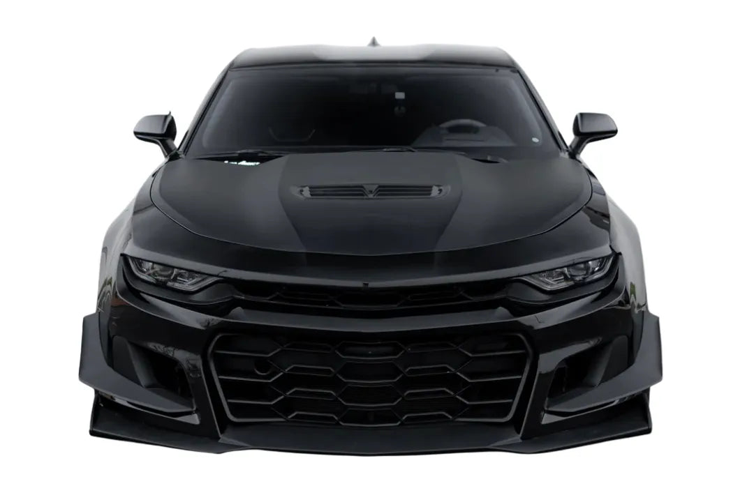 2019-2025 Chevrolet Camaro Painted Front Bumper Conversion Kit (LS/LT/SS to ZL1 1LE | Aftermarket)