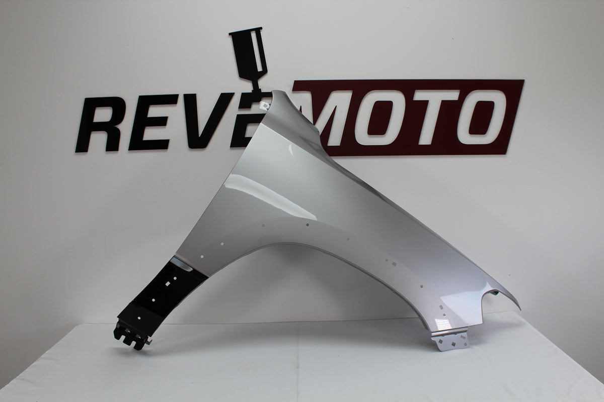 2019 - 2025 Dodge Ram 1500 Aftermarket Passenger Side Fender With Flare Holes Painted Billet Metallic (PSC) _ 2019-2022 Two-Tone Diamond Black Crystal Pearl (PXJ)