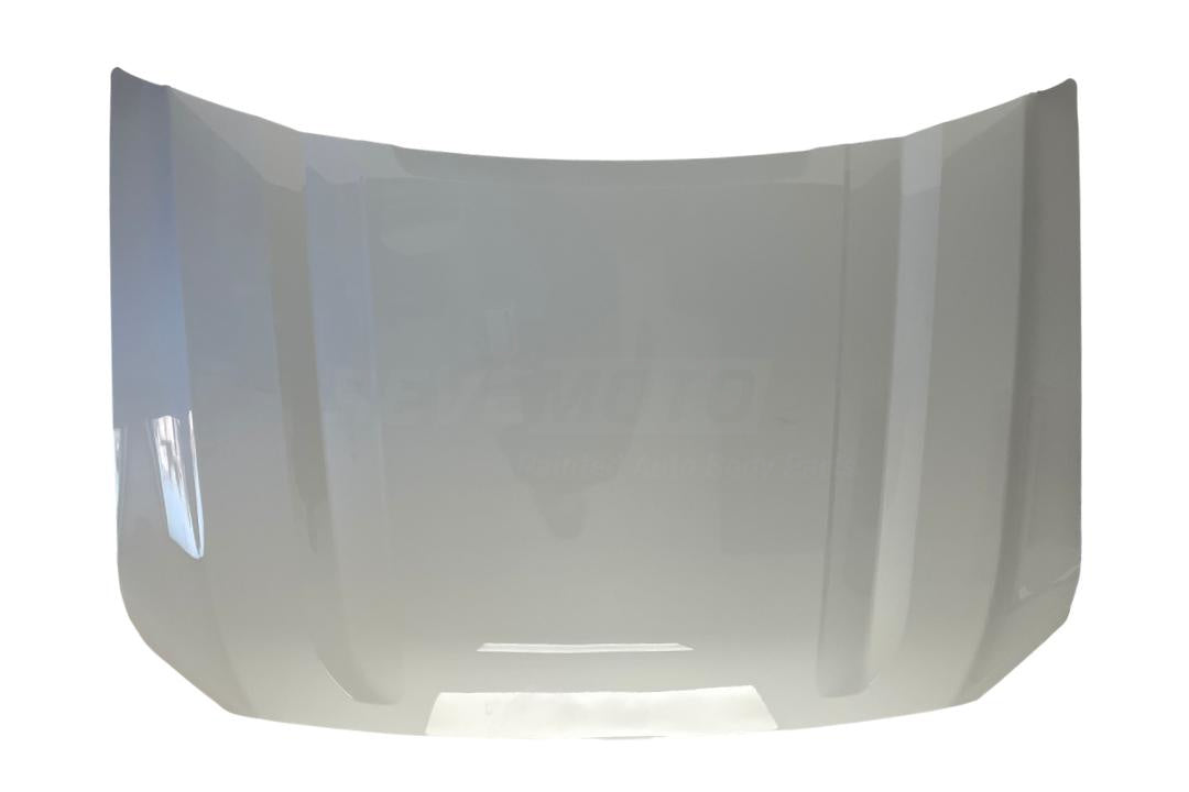 2019-2025 GMC Sierra Hood Painted (1500) Olympic White (WA8624) 84610676 GM1230477 ReveMoto Painted Auto Parts Replacement 