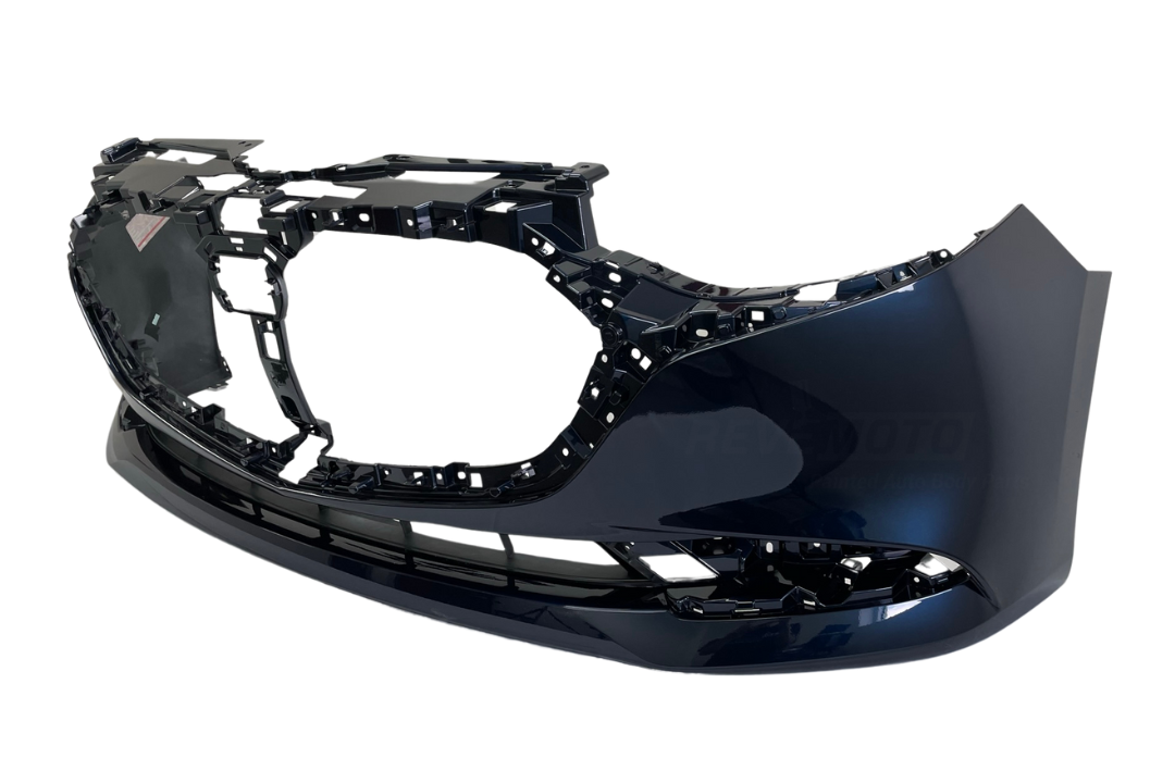 2019-2025 Mazda Mazda3 Front Bumper Cover Painted (Sedan) Deep Crystal Blue Pearl (42M) BDTS50031EBB MA1000254 ReveMoto Replacement Painted Auto Parts