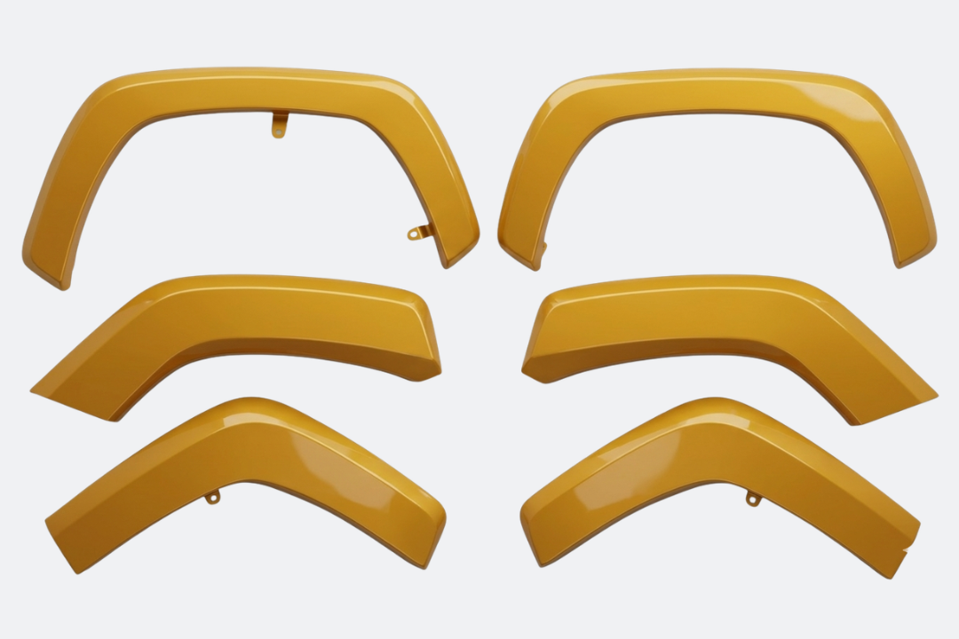 2019-2025 Toyota RAV4 Fender Flares (Set of 6), Painted to Match, Ready to Install 