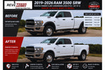 2019-2026 Ram 3500 SRW Painted Fender Flare Conversion (OEM Style | Set of 4) | Painted to Match, Ready to Install