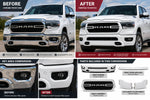 2019–2024 Ram 1500 DT Front-End Chrome-to-Painted-to-Match Conversion