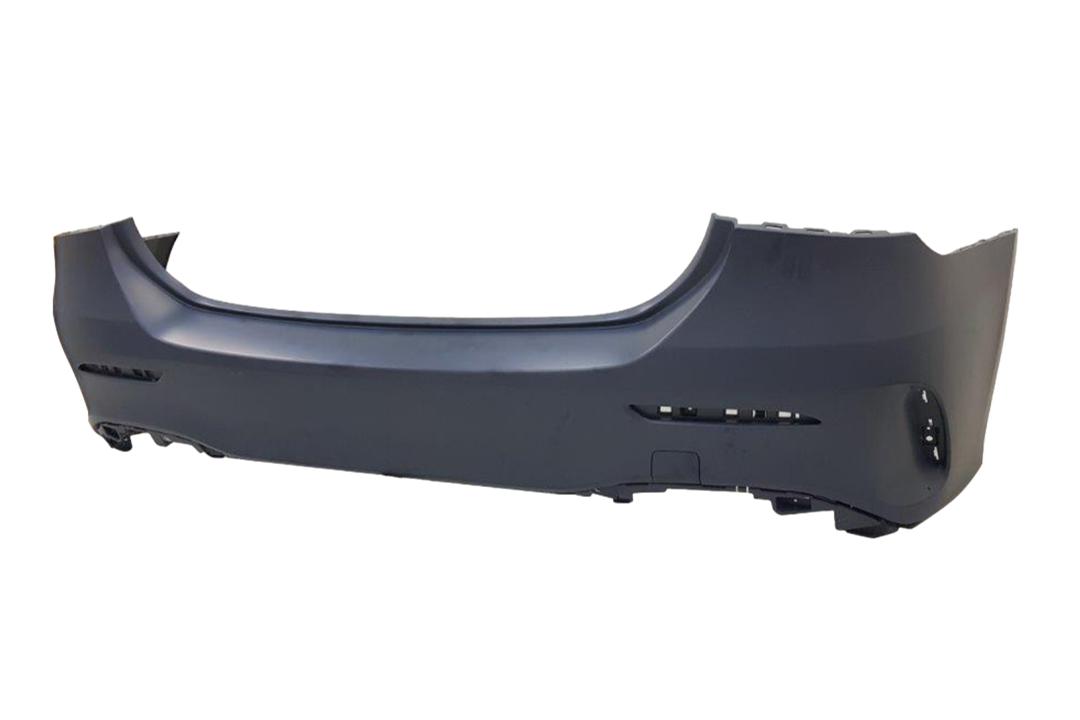 2020-2022 Mercedes-Benz A35 AMG Rear Bumper Painted_WITH-AerodynamicPackage__WITH-Tow Hook Hole Cover__WITHOUT-Active Park Assist Sensor Holes_17788010049999_MB1100444