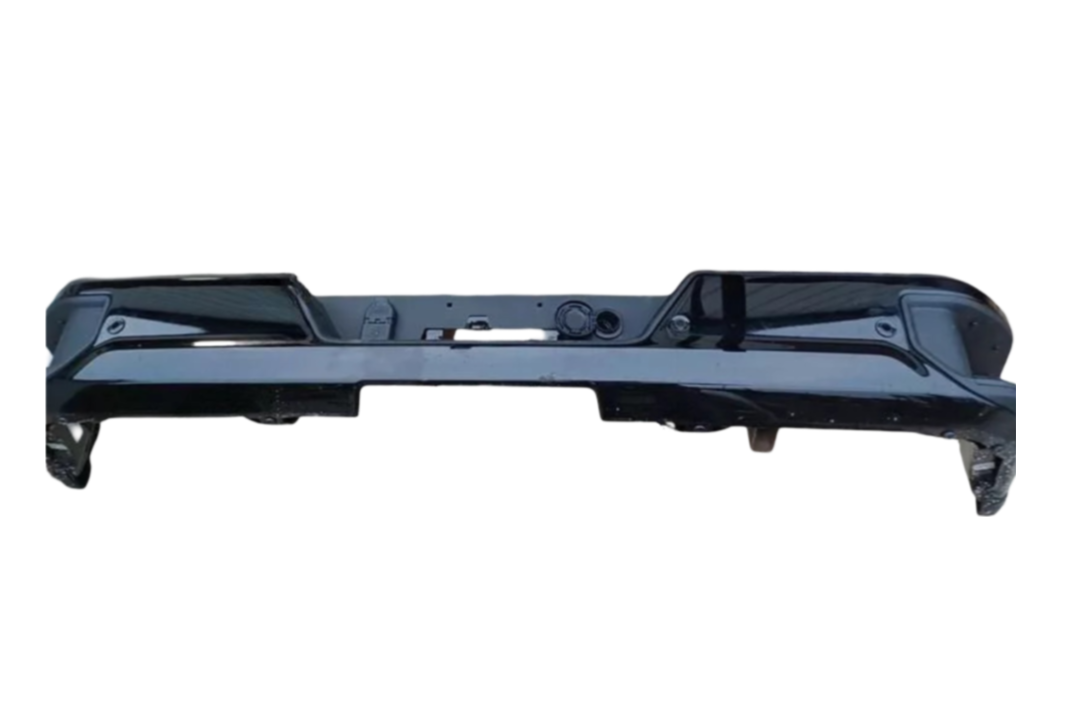 2019-2025 Chevrolet Silverado Rear Bumper Painted (1500/Single Exhaust | WITH: Park Assist Sensor Holes | OEM) 84574366 ReveMoto Painted Auto Body Parts
