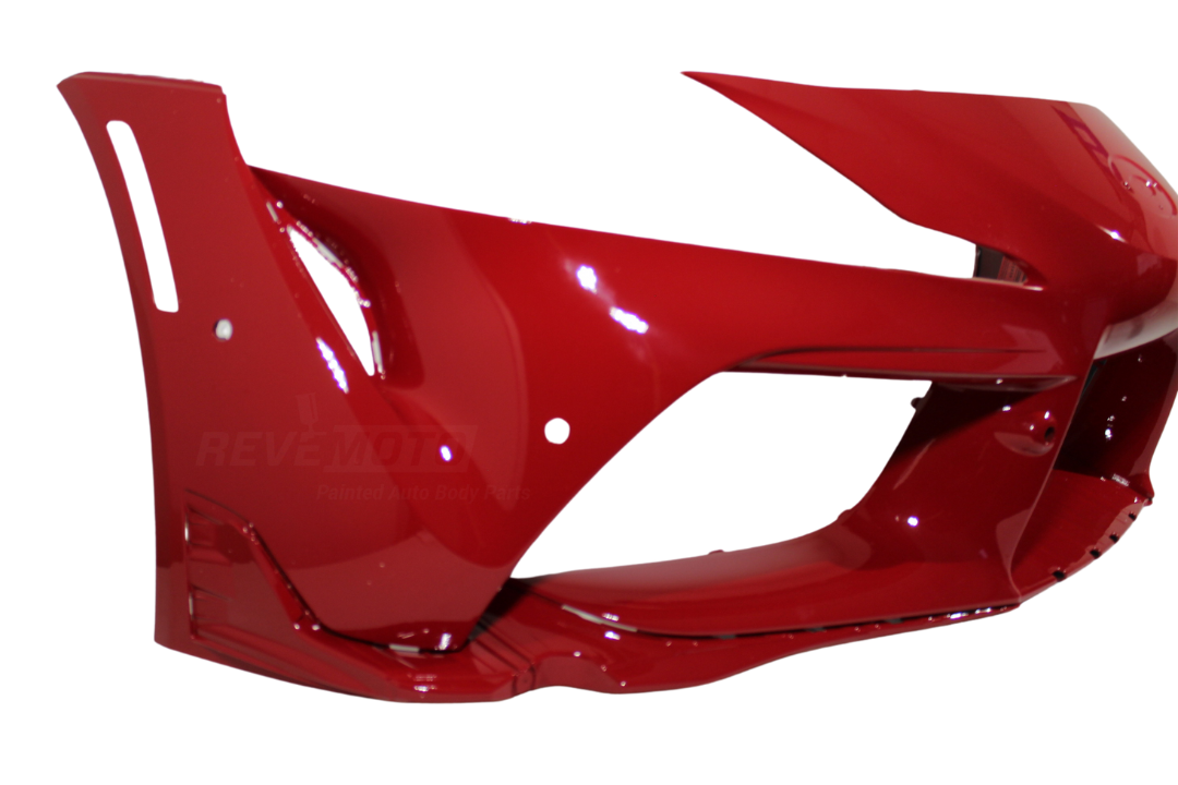 2020-2024 Toyota GR Supra Front Bumper Painted (Hatchback Models) Renaissance Red (A61) 52119WAA06 ReveMoto Painted Auto Parts Replacement