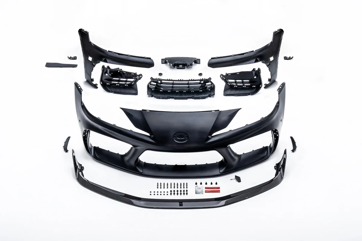 2020-2026 Toyota GR Supra Painted ADRO Facelift Front Bumper Conversion Kit | Painted to Match, Ready to Install - poduct diagram