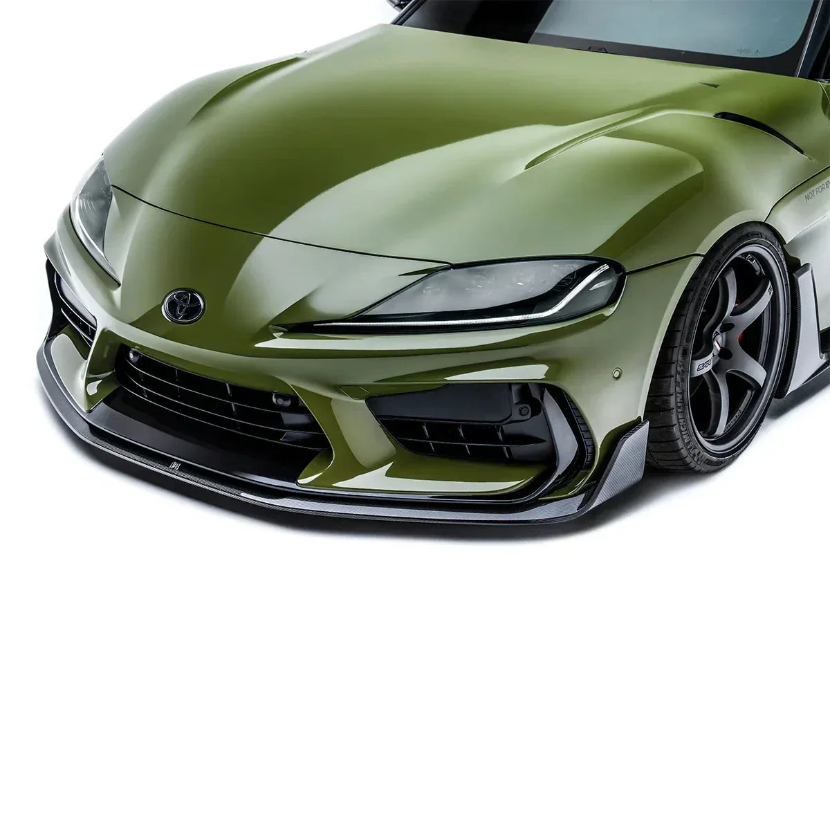 2020-2026 Toyota GR Supra Painted ADRO Facelift Front Bumper Conversion Kit | Painted to Match, Ready to Install - side