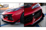 2020–2026 Chevrolet Corvette C8 Stingray Z06 Track Package Style Front-End Conversion Kit (15-Piece) | Painted to Match - Close-Up Image