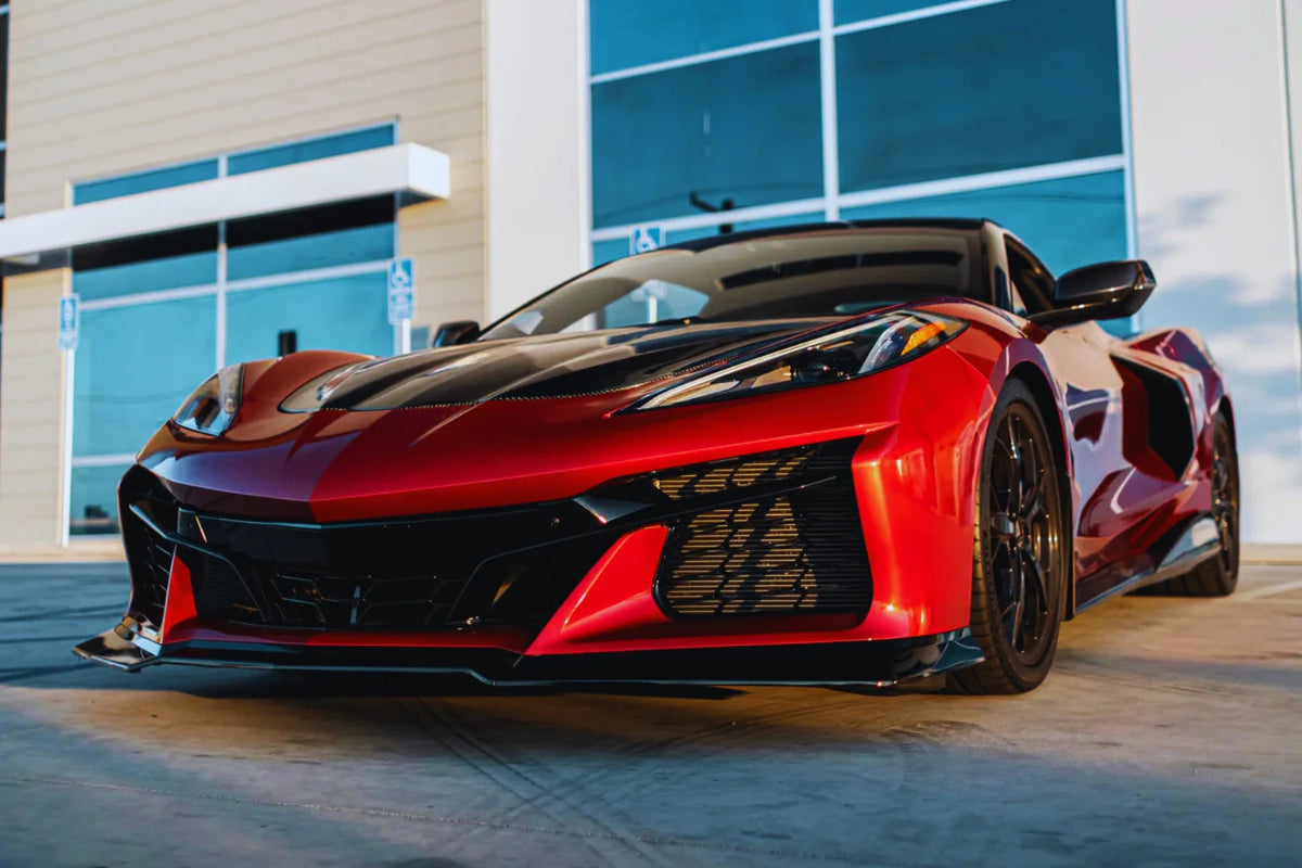 2020–202 Chevrolet Corvette C8 Stingray Z06 Track Package Style Front-End Conversion Kit (15-Piece) | Painted to Match, New Look