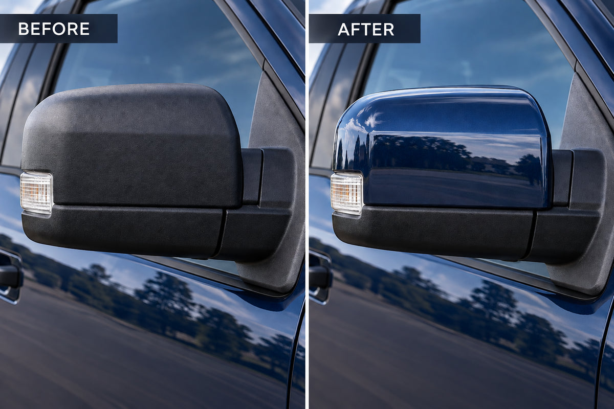 2021-2025 Ford F-150 Painted Side Mirror Cap Upgrade Kit Conversion Set of 2 Ready to Install Painted to Match