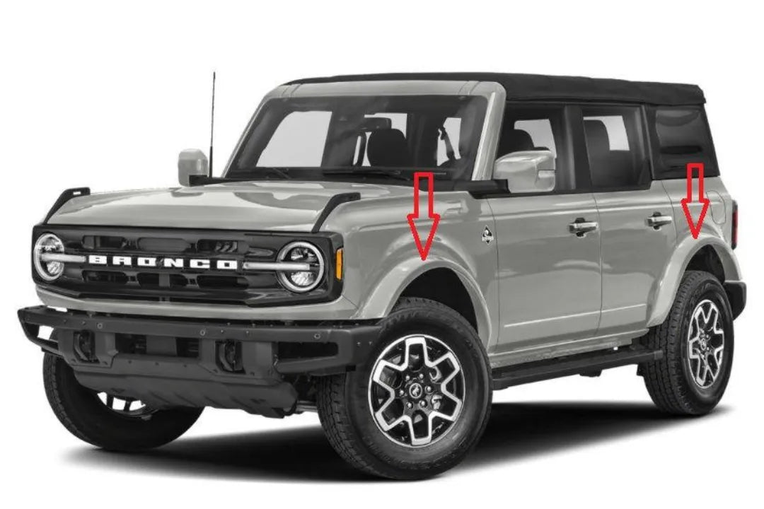 2021-2025 Ford Bronco (Outer Banks) Fender Flare Conversion (OEM | Set of 4) 