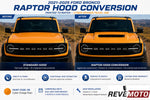 2021-2025 Ford Bronco to Bronco Raptor Hood Conversion (OEM Style) | with Painted to Match Extractor