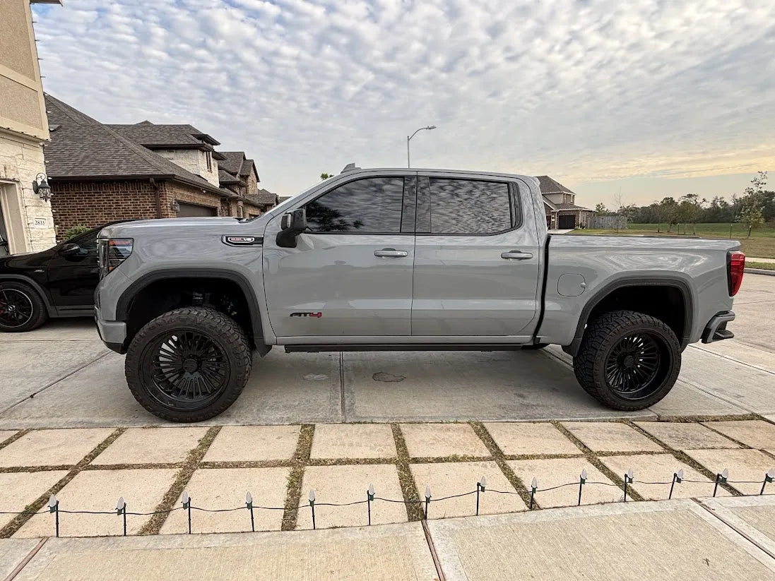 2021-2025 GMC Sierra Fender Flare Painted (1500 | Set of Four | WITH: AT4X Trim) Barb Wire Metallic (WA633D) 84828571