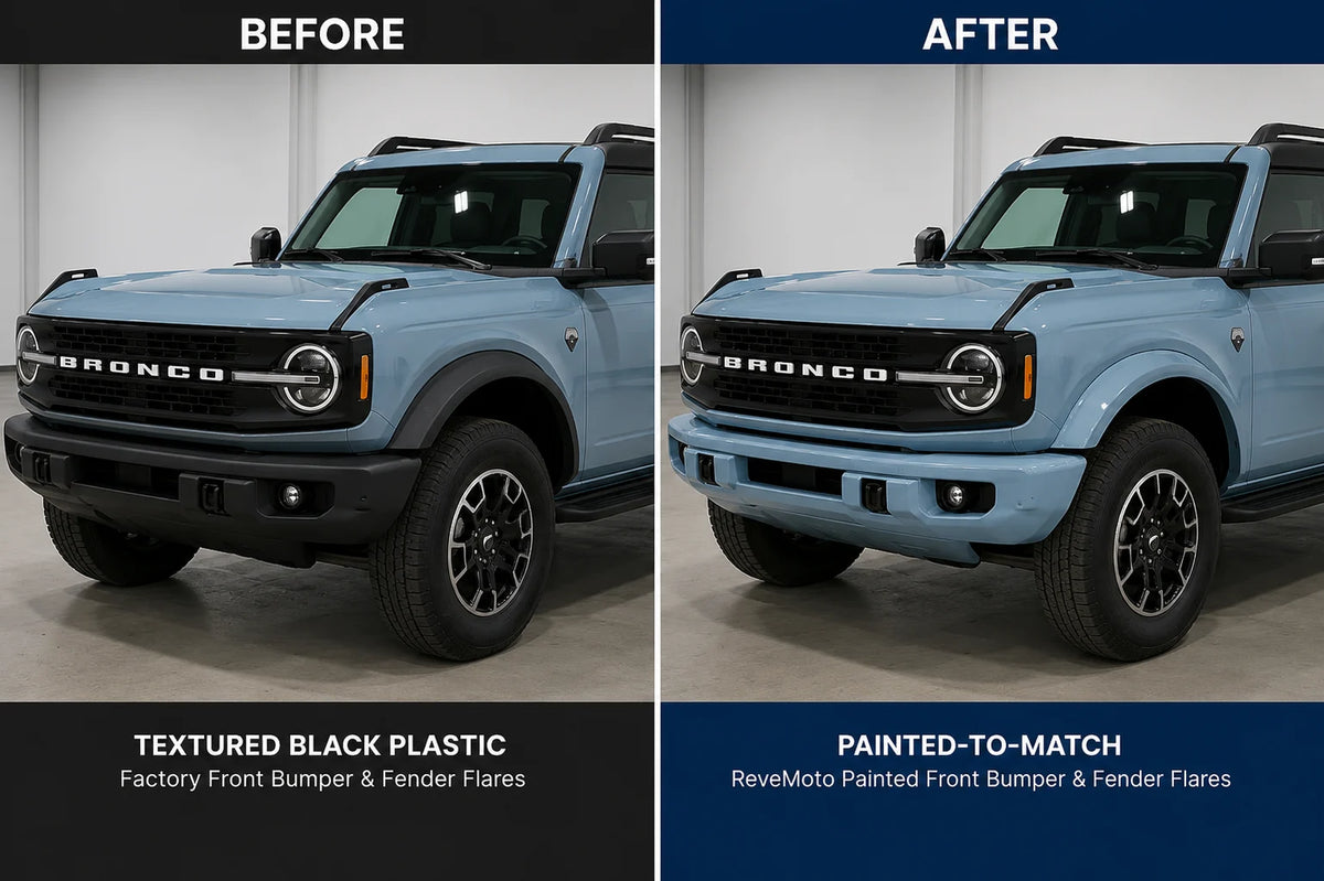 2021-2026 Ford Bronco Painted Front Bumper Conversion (OEM) | Painted to Match, Ready to Install