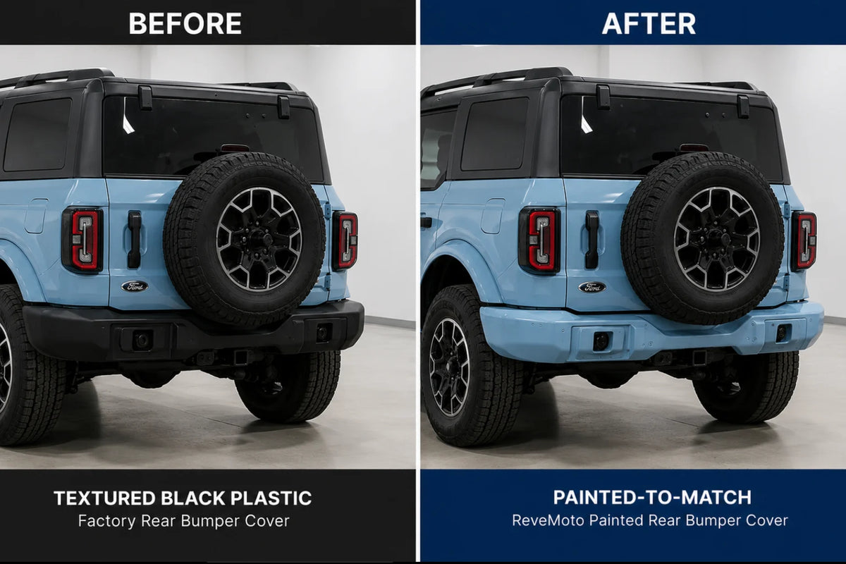 2021-2026 Ford Bronco Painted Rear Bumper Conversion (OEM) | Painted to Match Replacement Rear Bumper, Ready to Install
