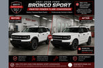 2022-2025 Ford Bronco Raptor Painted Fender Flare Conversion (OEM | Set of 4) | Painted to Match, Ready to Install - Star White Pearl (AZ) Before and After Image