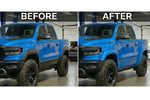 2021-2026 Ram 1500 TRX Fender Flares Conversion Textured Black to Painted Hydro Blue Pearl PBJ