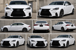 2017-2020 Lexus IS250 / IS300 / IS350 to 2021-2025 Lexus IS F-SPORT Style Painted Front Bumper Conversion Kit | Painted to Match, Ready-to-Install