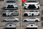 2017-2020 Lexus IS250 / IS300 / IS350 to 2021-2025 Lexus IS F-SPORT Style Painted Front Bumper Conversion Kit | Painted to Match, Ready-to-Install