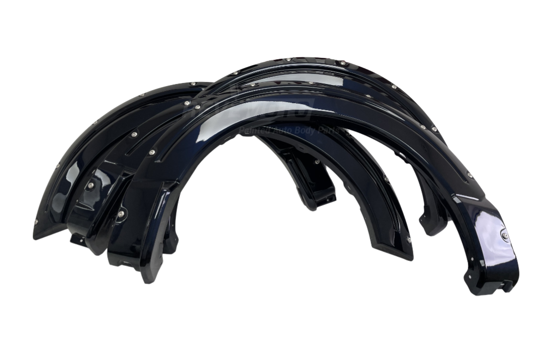 2022-2023 Ford F150 Fender Flare Painted (Pocket Flares | Set of 4) Antimatter Blue Metallic (HX) VML3Z16268E ReveMoto Painted Auto Parts Replacement