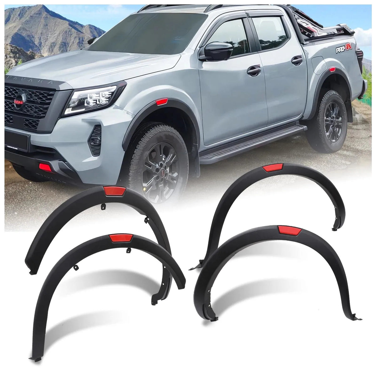 2022-2024 Nissan Frontier Factory Fender Flares before Conversion