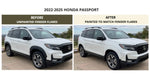 2022-2025 Honda Passport Painted Fender Flares Textured to Painted to Match Conversion (OEM | Set of 4) | Painted to Match, Ready to Install