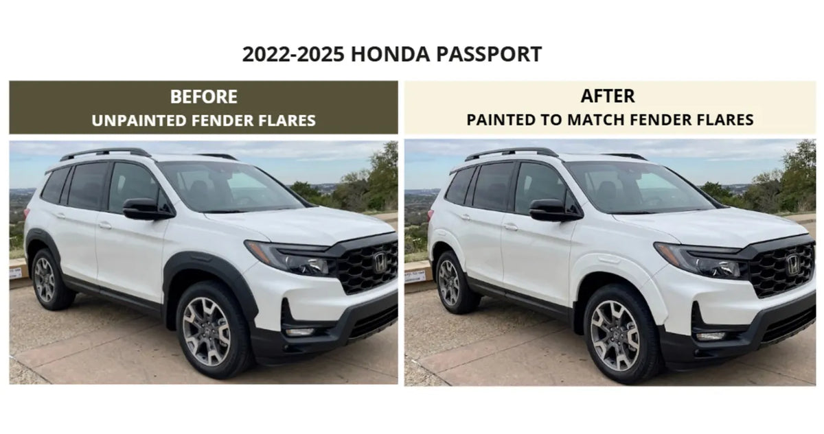 2022-2025 Honda Passport Painted Fender Flares Textured to Painted to Match Conversion (OEM | Set of 4) | Painted to Match, Ready to Install