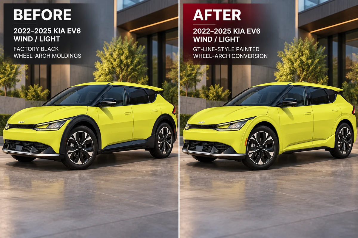 2022-2025 Kia EV6 Wind/Light GT-Line-Style Painted Wheel Arch Conversion Kit | Set of 4