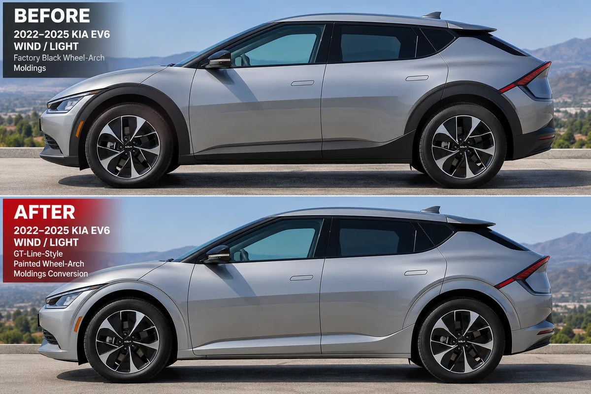 2022-2025 Kia EV6 Wind/Light GT-Line-Style Painted Wheel Arch Conversion Kit | Set of 4 