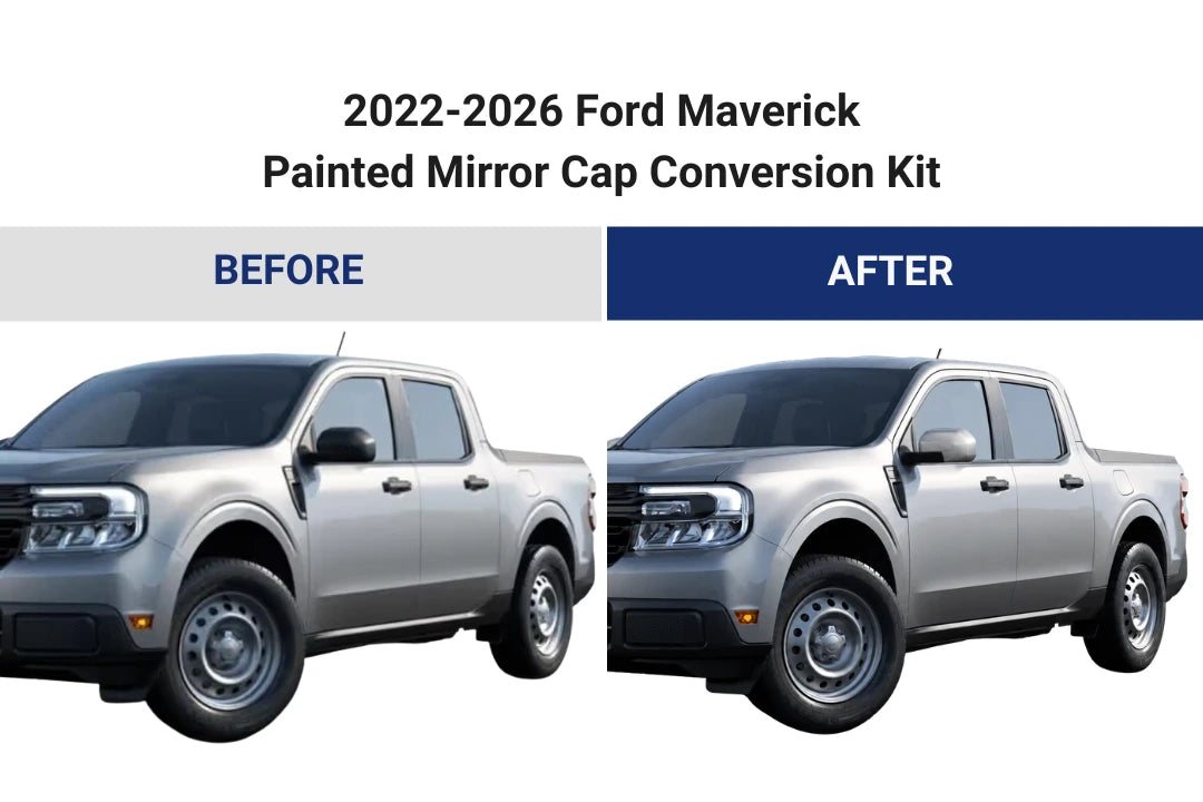 2022-2026 Ford Maverick XL Painted Upper Replacement Mirror Cap Set - Color Matched