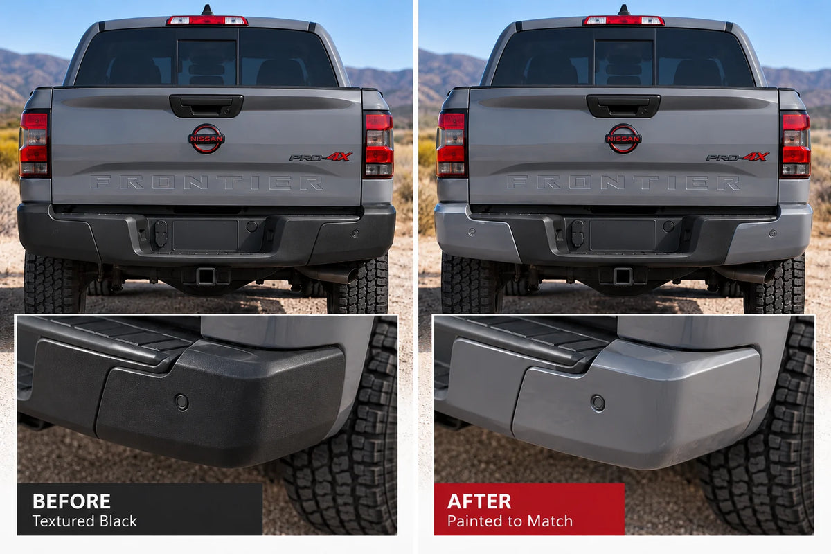 2022-2026 Nissan Frontier PRO-4X / PRO-X Rear Bumper End Cap Conversion Kit | OEM | Set of 2 | Painted to Match