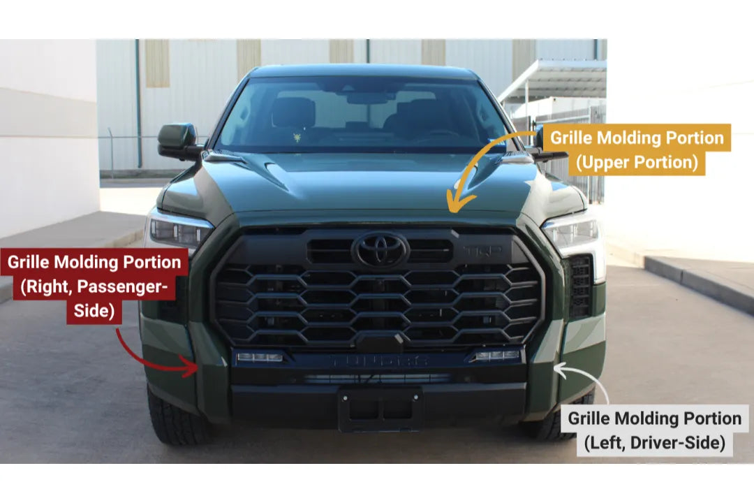 2022–2025 Toyota Tundra Chrome Delete Conversion Kit (OEM) – Painted to Match, Complete Upgrade